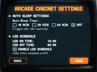 Auto sleep controls