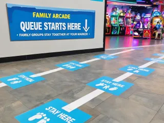 Queue signage